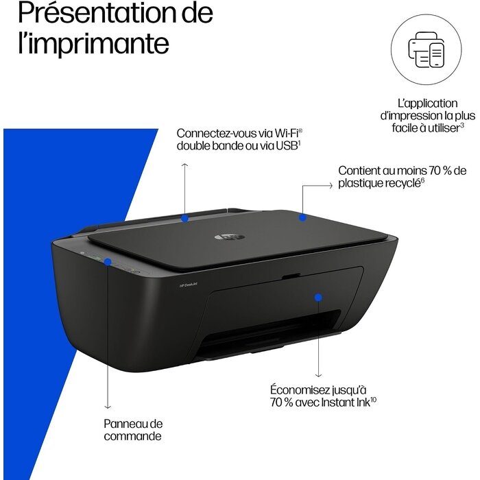 Hp Imprimante multifonction Wi-Fi compacte - 33% de remise