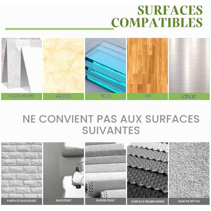 Lot de 4 dalles miroirs adhésives 35x35cm - Verre HD - 31% de remise