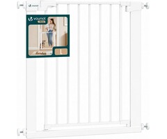 Barrière de sécurité 75-82 cm - Blanc - Fixation sans perçage - 29% de remise