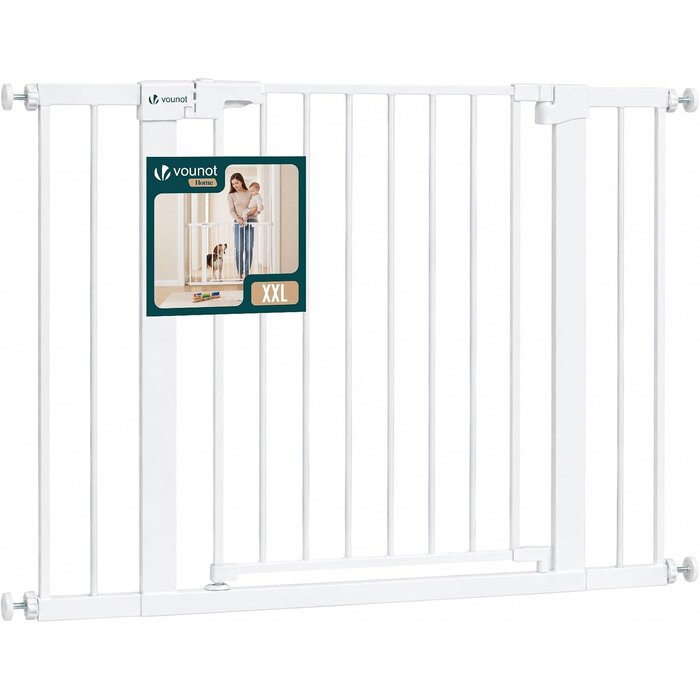 Barrière de sécurité 75-82 cm - Blanc - 31% de remise