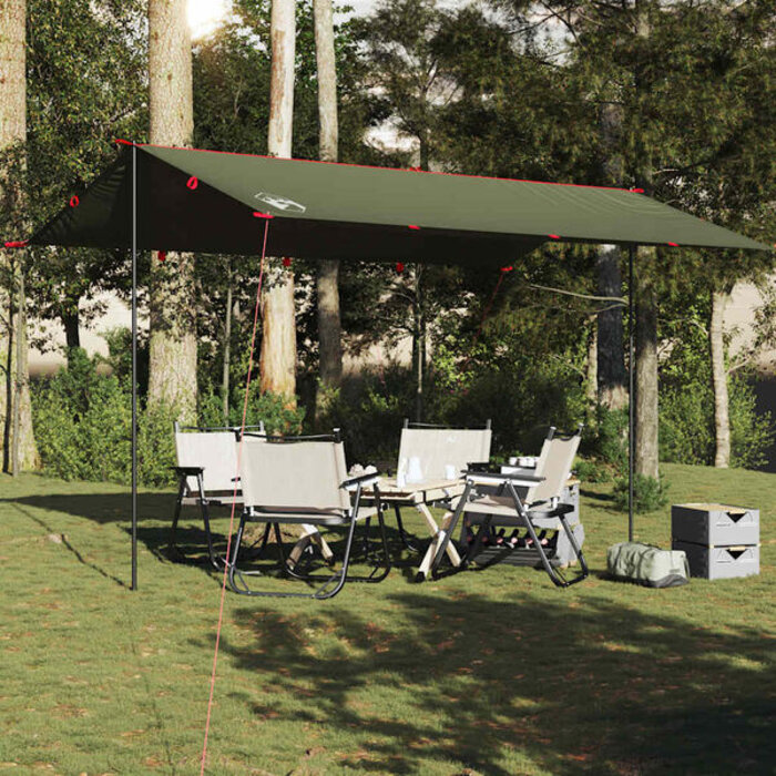 Vidaxl Toit de camping imperméable 506x306 cm - Vert Olive - 32% de remise