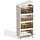 Lot de 4 boîtes de rangement empilables 47L - Gris clair - 31% de remise