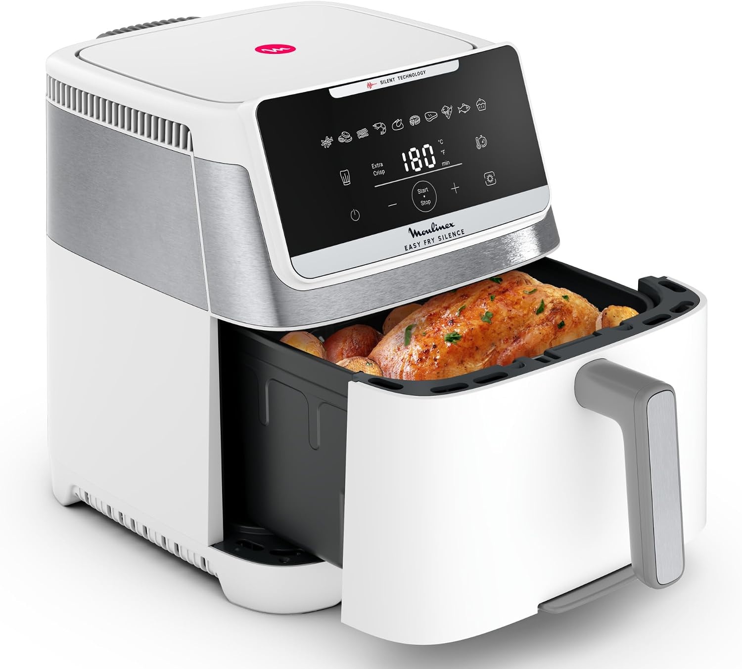 Friteuse à air chaud 7L avec 10 programmes - Blanc - 35% de remise