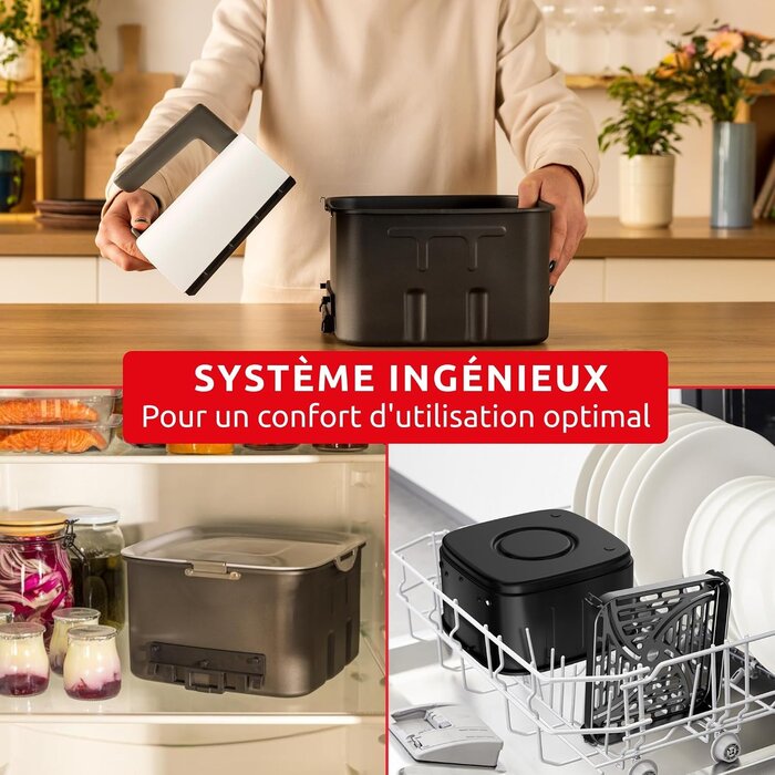 Friteuse à air chaud 7L avec 10 programmes - Blanc - 35% de remise