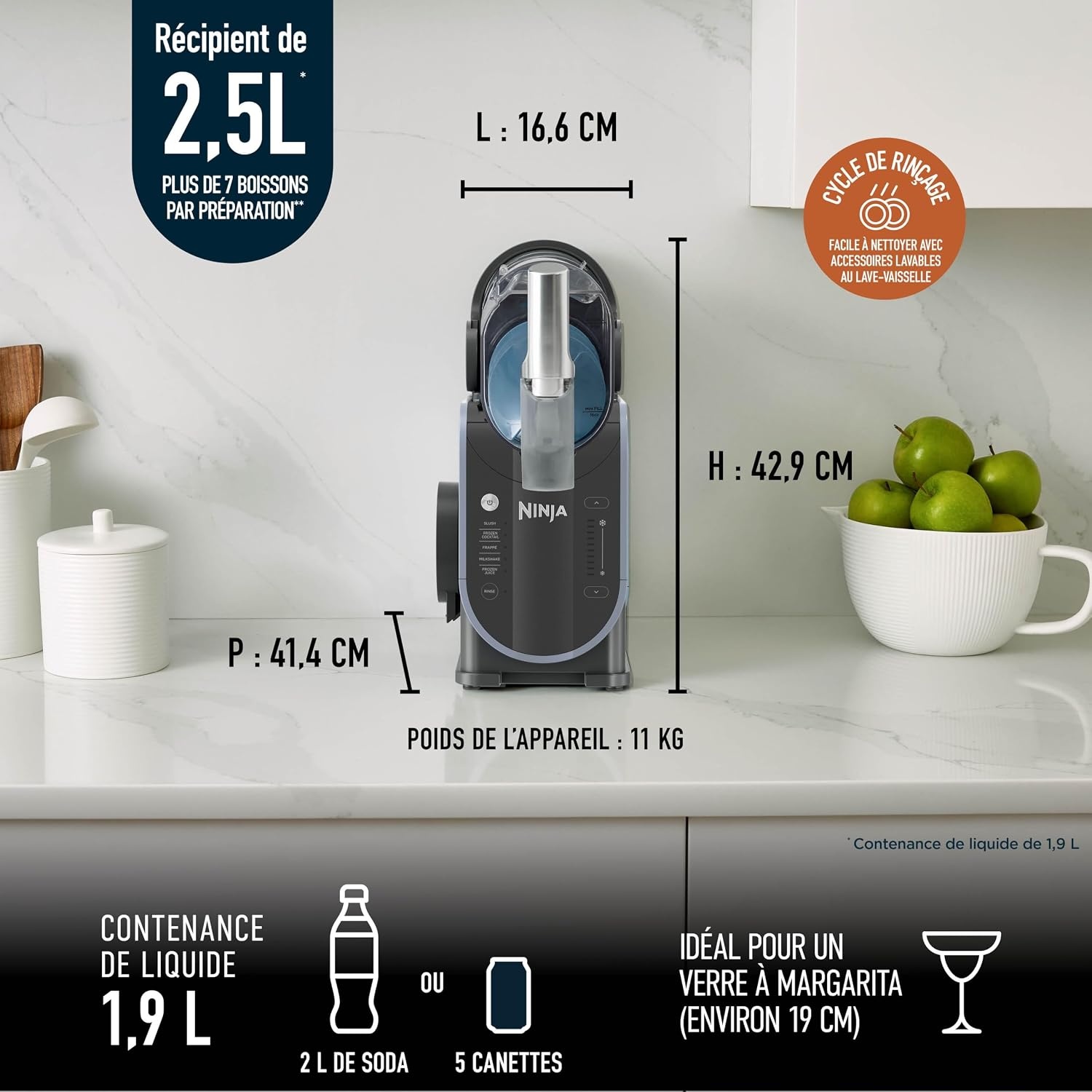 Machine à boissons glacées 1,9L - 35% de remise