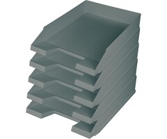 Corbeille à courrier A4-C4 gris clair - 27% de remise