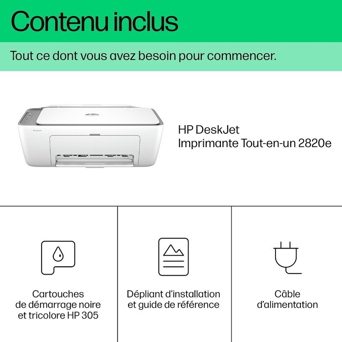 Hp Imprimante multifonction A4 Wi-Fi - Blanc et argent - 34% de remise