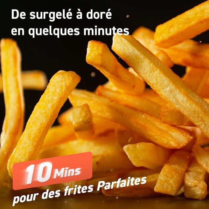Mini friteuse à air chaud 2L noire - 33% de remise