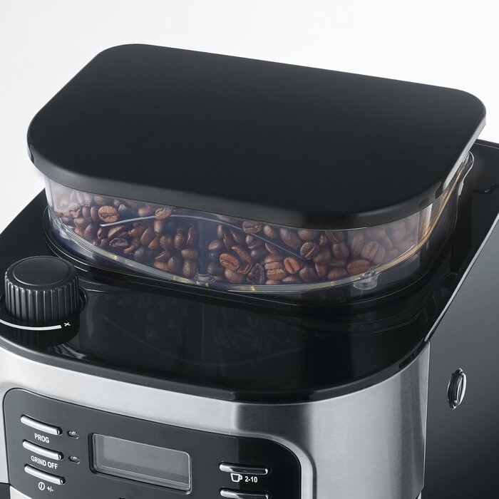 Cafetière avec moulin à grains 10 tasses - 35% de remise