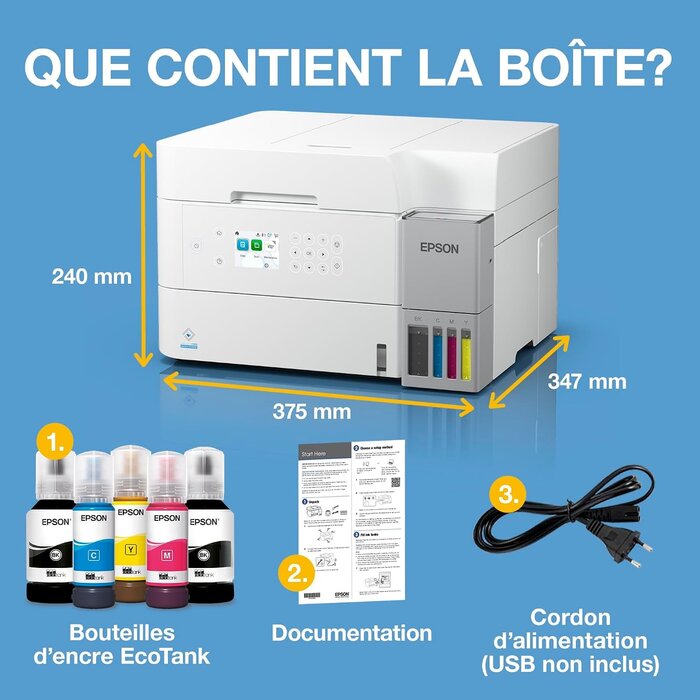 Epson Imprimante multifonction jet d'encre A4 Wi-Fi - 35% de remise