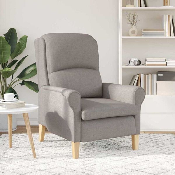 Vidaxl Fauteuil moderne taupe - 76 x 94 x 102 cm - 35% de remise