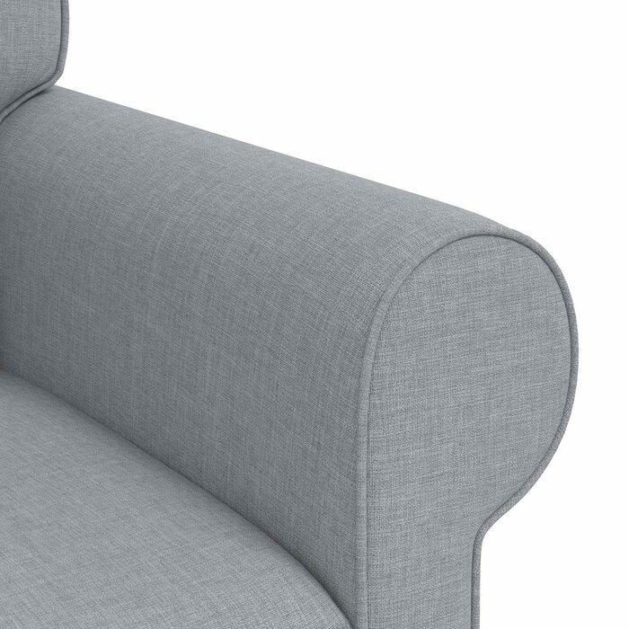 Vidaxl Canapé moderne 180 cm Gris clair - Métal - 35% de remise