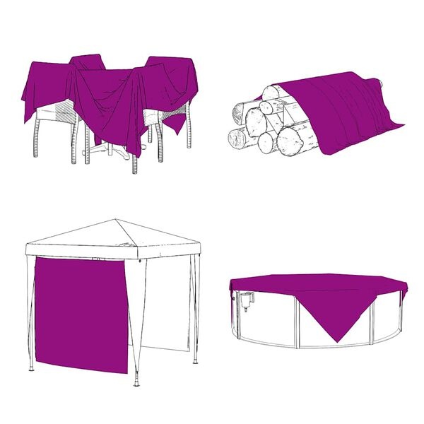 Vidaxl Bâche de protection PVC 2x4 m - Transparente - 36% de remise