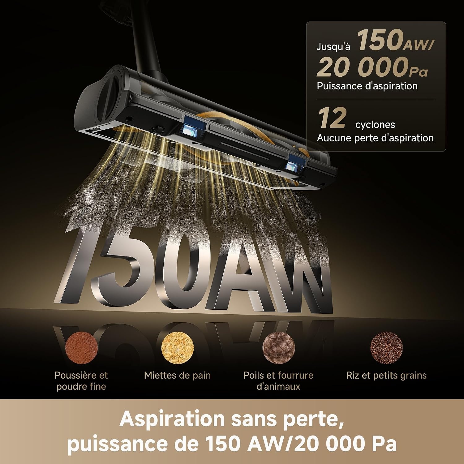 Dreame Aspirateur Balai Sans Fil 150 AW - 35% de remise