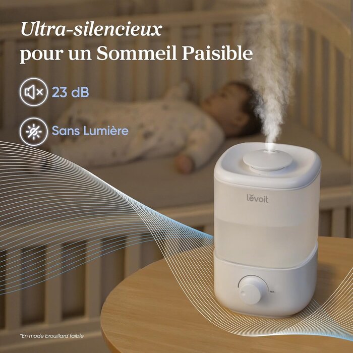 Humidificateur d'air 2,5L silencieux - 32% de remise