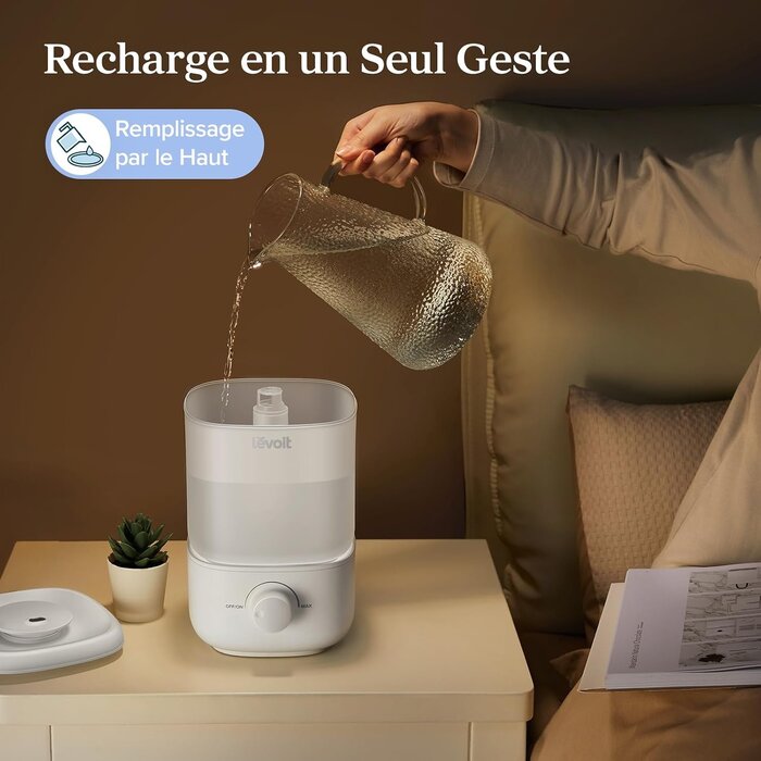 Humidificateur d'air 2,5L silencieux - 32% de remise