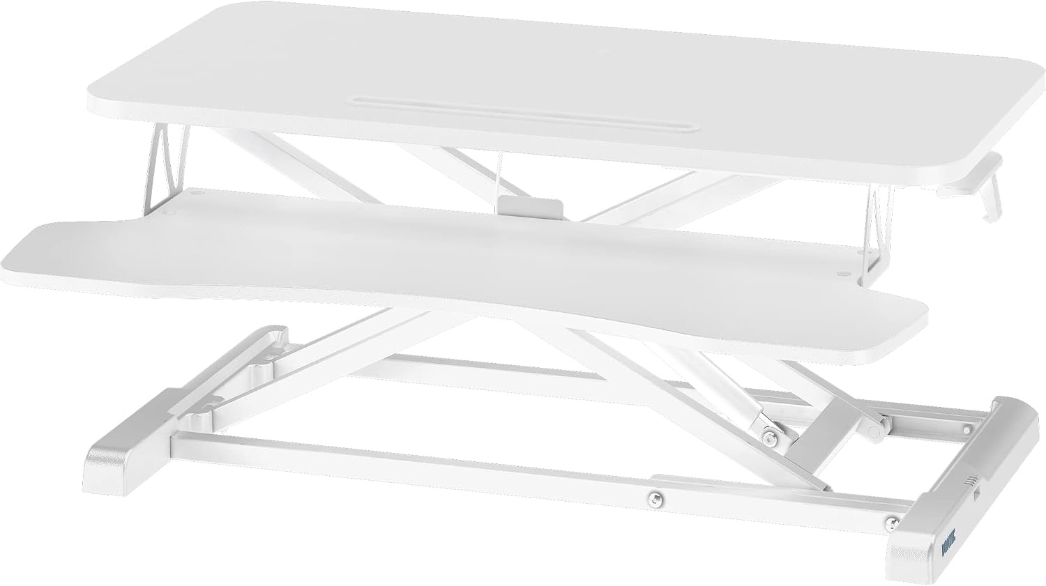 Bureau assis-debout ergonomique 800x400 mm blanc - 34% de remise
