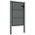 Portillon de jardin acier anthracite 105x200 cm - 35% de remise