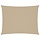 Voile d'ombrage rectangulaire 2,5x4 m - Beige - 33% de remise