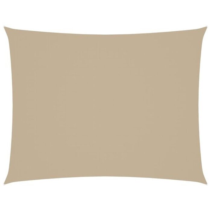 Vidaxl Voile d'ombrage rectangulaire 2,5x4 m - Beige - 33% de remise