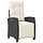Chaise de jardin inclinable en rotin noir - 34% de remise