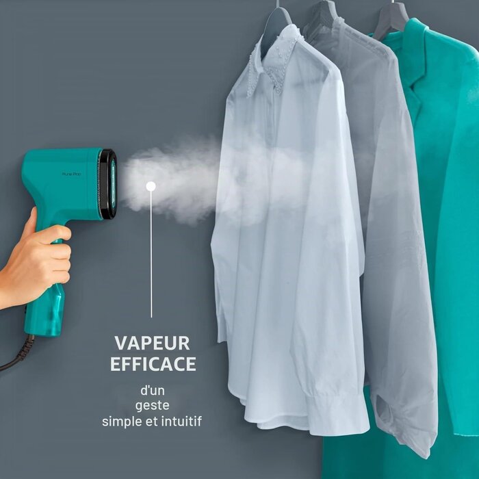Défroisseur vapeur à main 1300W, tête réversible - 33% de remise