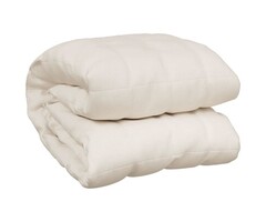 Vidaxl Couverture lestée 135x200cm 6kg Crème - 29% de remise