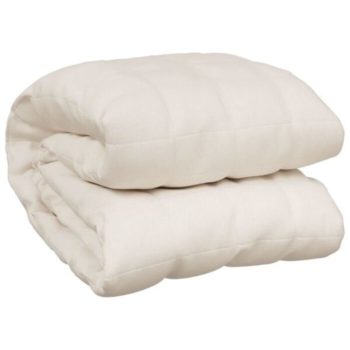 Vidaxl Couverture lestée 135x200 cm 6 kg - Crème - 33% de remise
