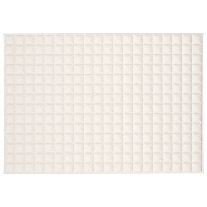 Vidaxl Couverture lestée 135x200 cm 6 kg - Crème - 33% de remise