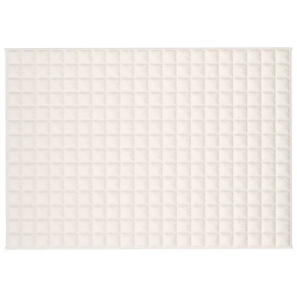 Vidaxl Couverture lestée 135x200 cm 6 kg - Crème - 33% de remise