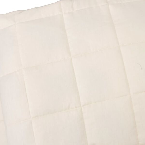 Vidaxl Couverture lestée 135x200 cm 6 kg - Crème - 33% de remise