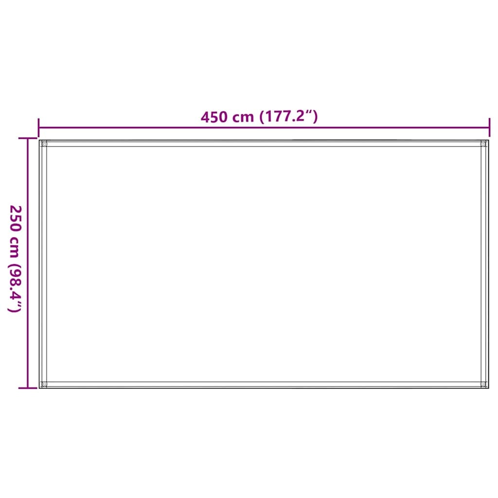 Vidaxl Tapis de sol pour tente 250x450 cm noir - 31% de remise