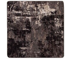 Vidaxl Tapis de sol carré moderne noir et blanc 100x100cm - 31% de remise
