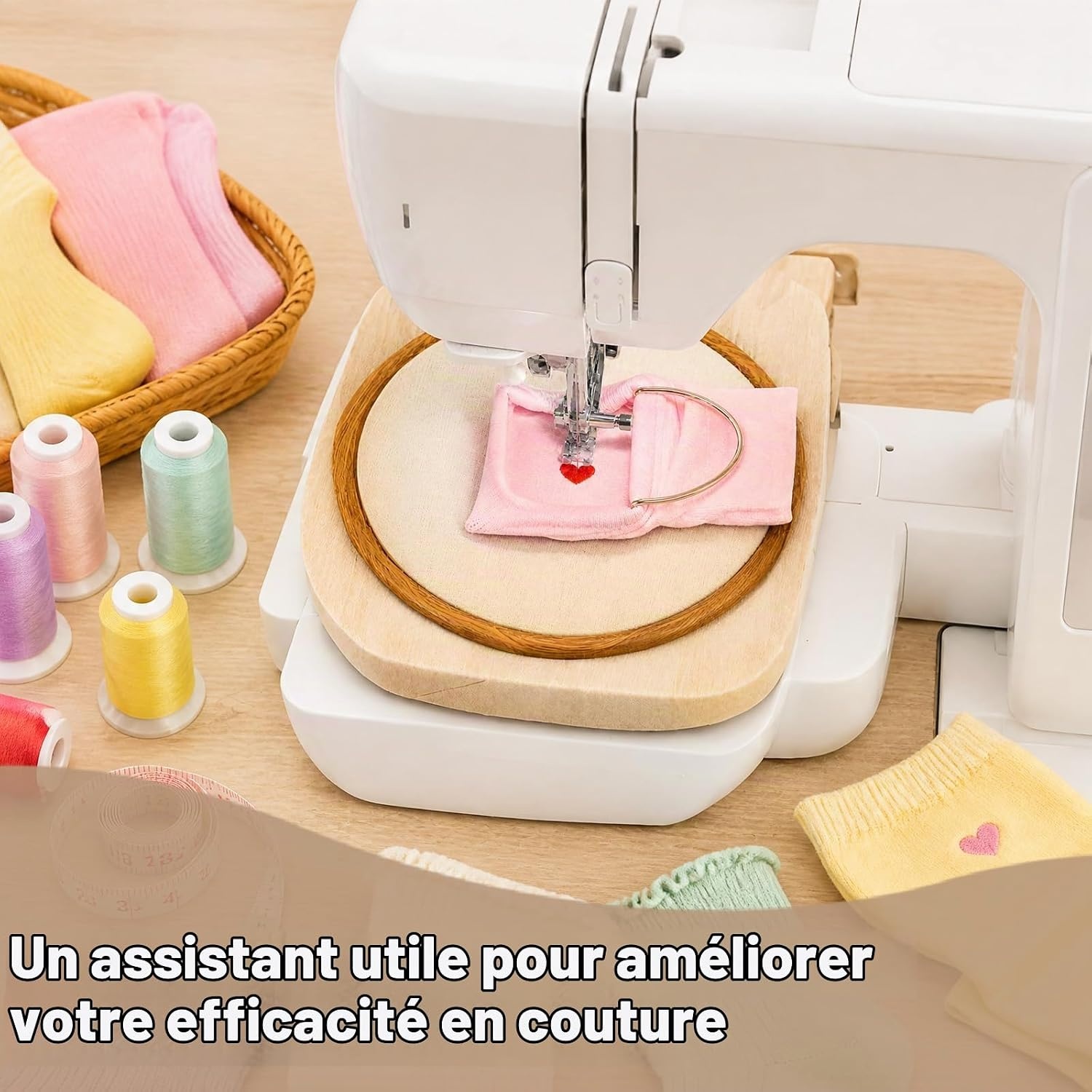 Lot de 3 cadres de broderie pour chaussettes et manches - 30% de remise