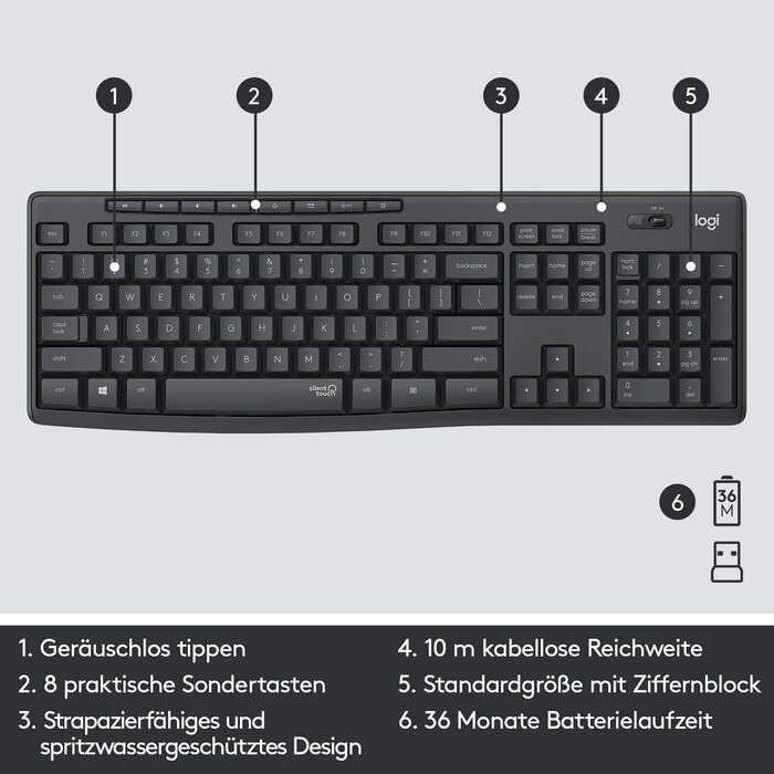Logitech Ensemble clavier et souris sans fil QWERTZ - 32% de remise
