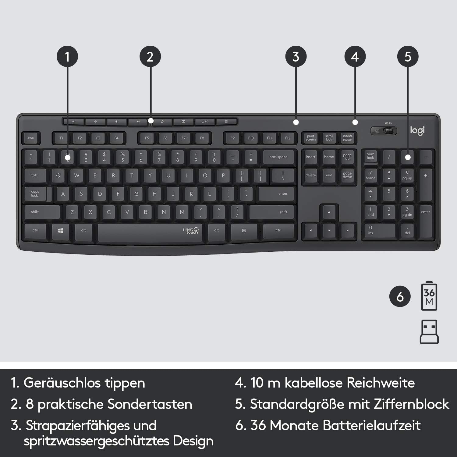 Logitech Ensemble clavier et souris sans fil QWERTZ - 32% de remise