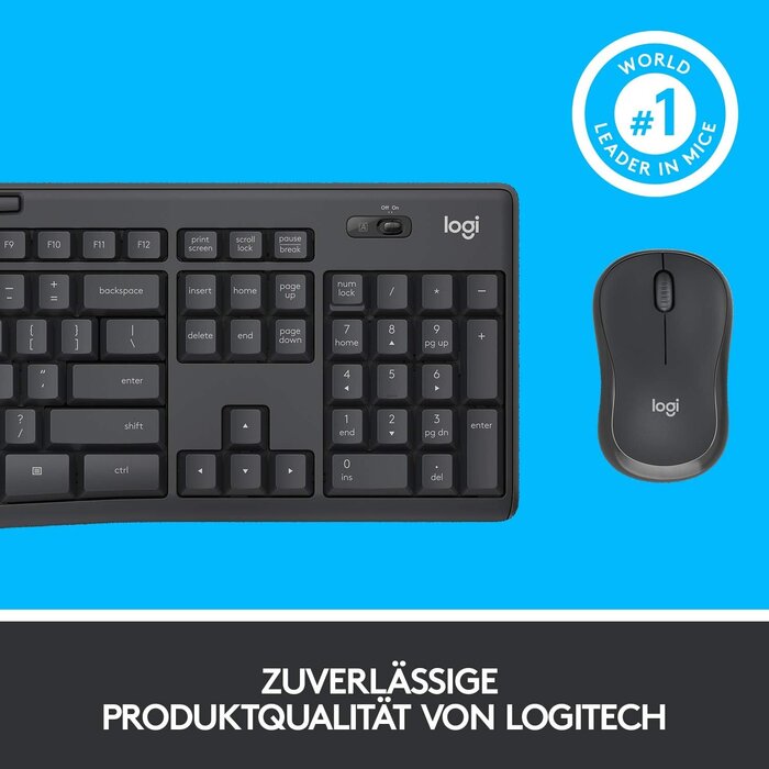 Logitech Ensemble clavier et souris sans fil QWERTZ - 32% de remise