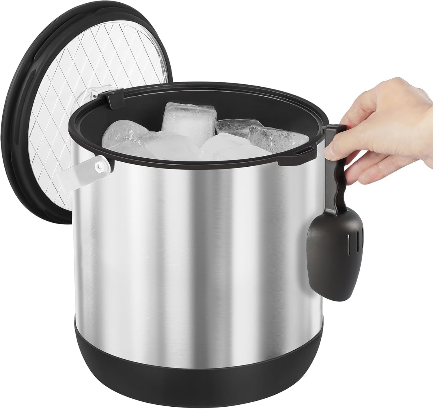 Seau à glace inox 6,8 L avec pelle - 33% de remise