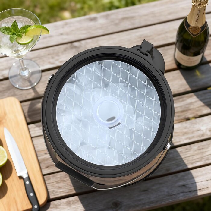 Seau à glace inox 6,8 L avec pelle - 33% de remise