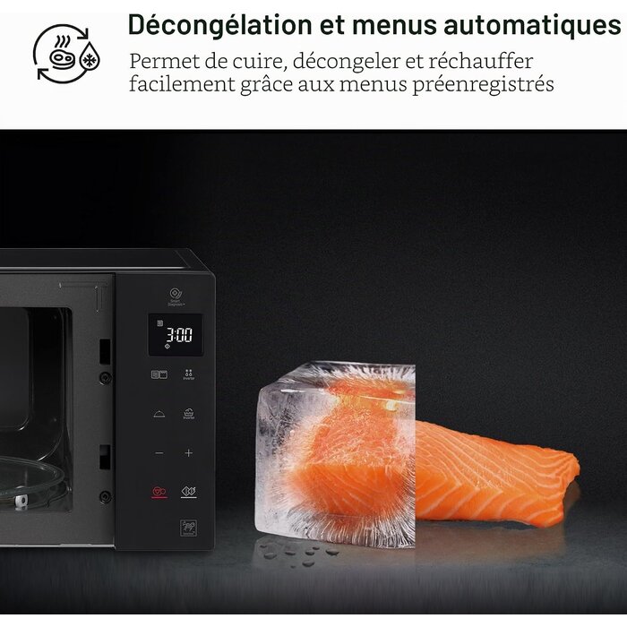 Four micro-ondes combiné grill 25L 1000W - Noir - 34% de remise