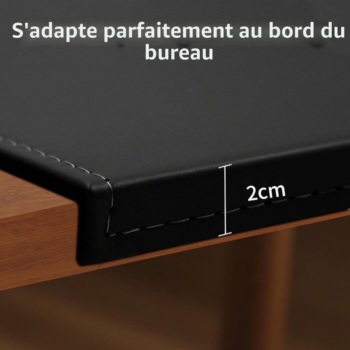 Sous-main de bureau noir 90 x 48 cm - 34% de remise