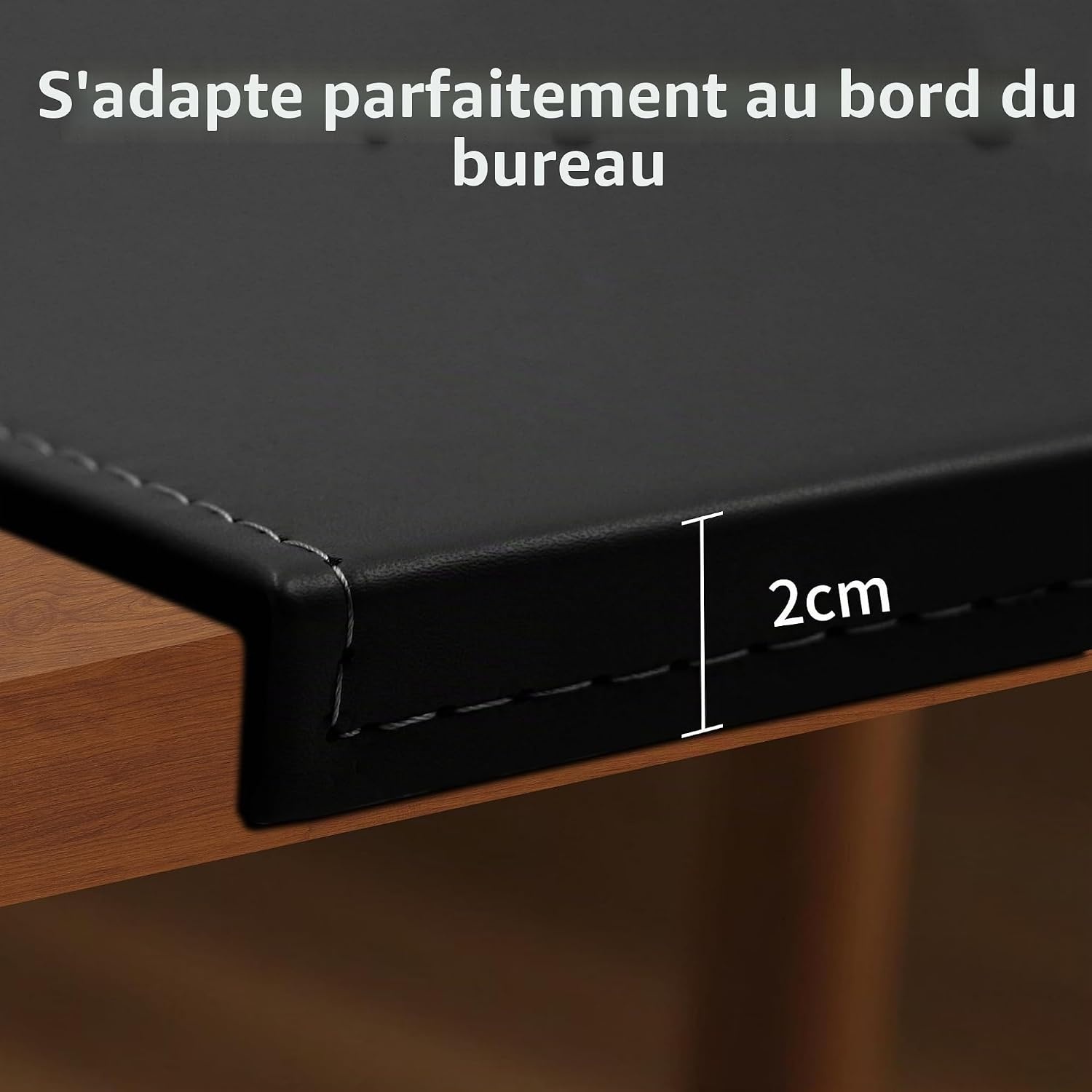 Sous-main de bureau noir 90 x 48 cm - 34% de remise