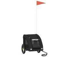 Vidaxl Remorque de vélo pour chien - 34% de remise - Noir