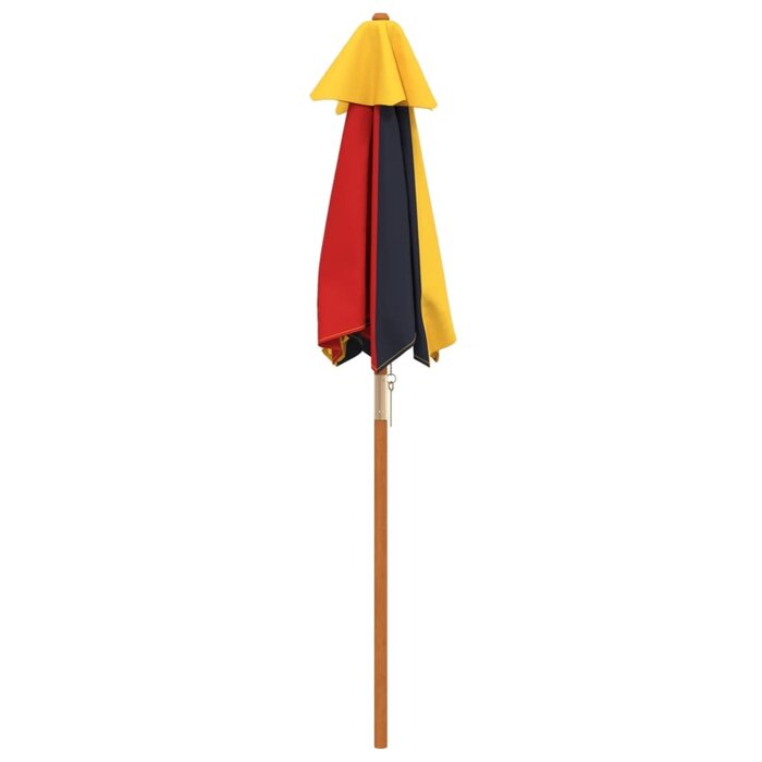 Vidaxl Parasol enfant en bois Ø120x140 cm multicolore - 32% de remise