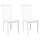 Lot de 2 chaises en bois massif blanc - 35% de remise