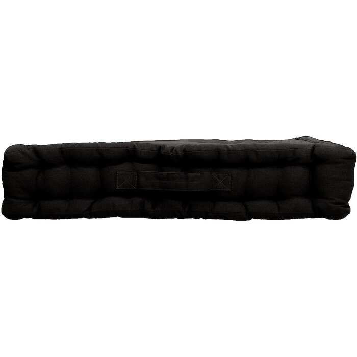 Coussin de sol Lucas 50x50x10 cm noir - 26% de remise