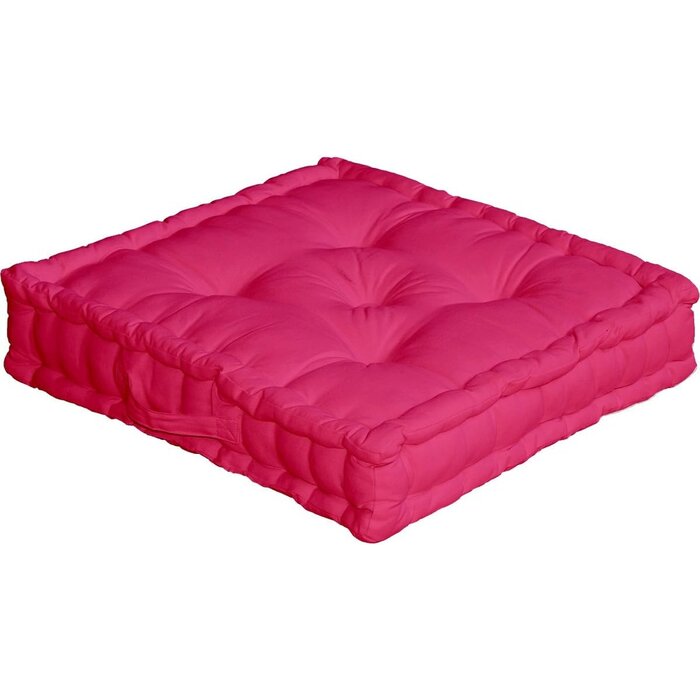 Coussin de sol Lucas 50x50x10 cm noir - 26% de remise