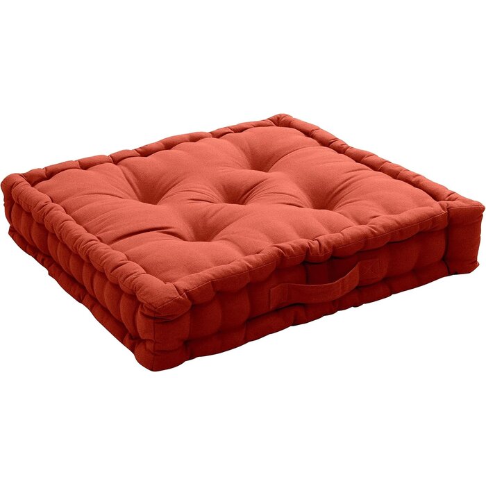 Coussin de sol Lucas 50x50x10 cm noir - 26% de remise