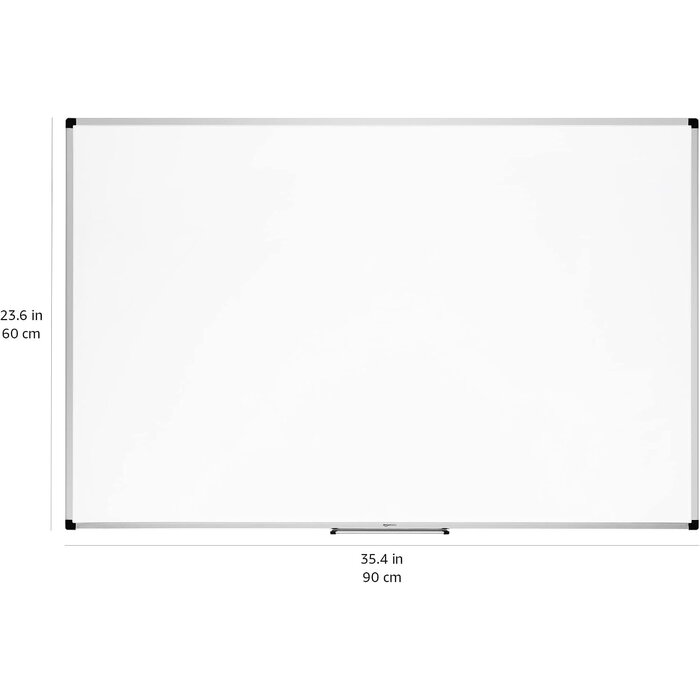 Amazon Basics Tableau blanc magnétique 90x60 cm - 32% de remise