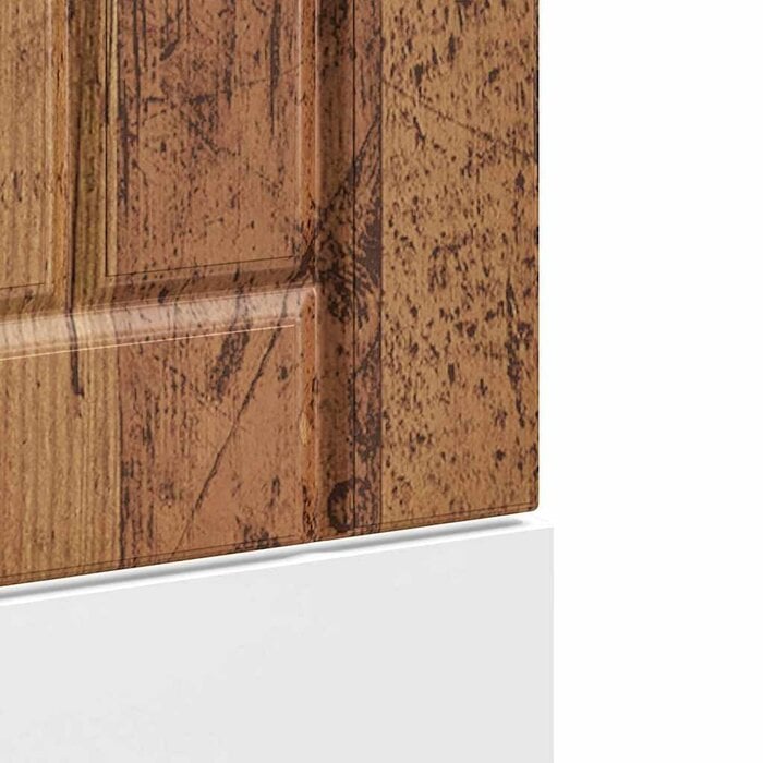 Vidaxl Façade lave-vaisselle 45x67cm aspect vieux bois - 31% de remise